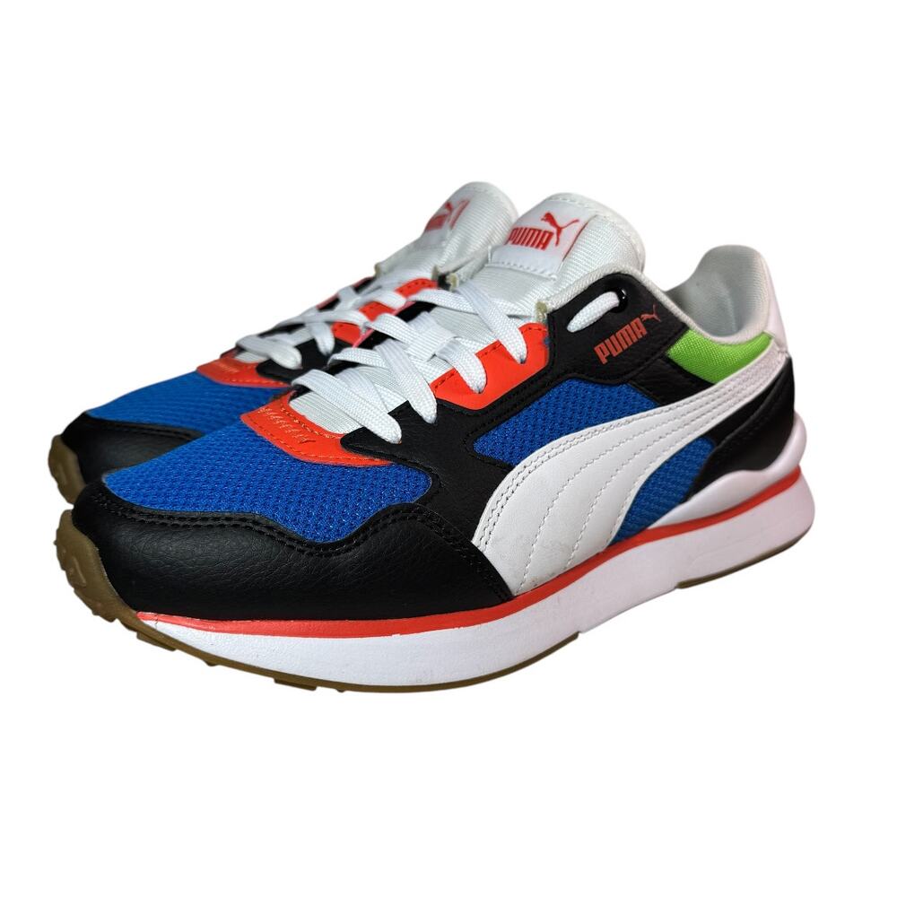 PUMA R78 Futr Low-Top Running Shoes Black/White/Blue